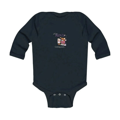 Little miracle bear coming soon Print Baby Onesie - Vkamian