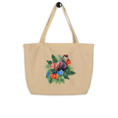 Luxury Aesthetic Floral Flamingo Tote Bag - Vkamian