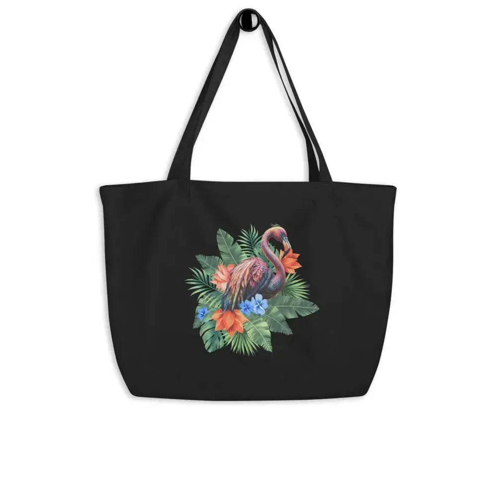 Luxury Aesthetic Floral Flamingo Tote Bag - Vkamian