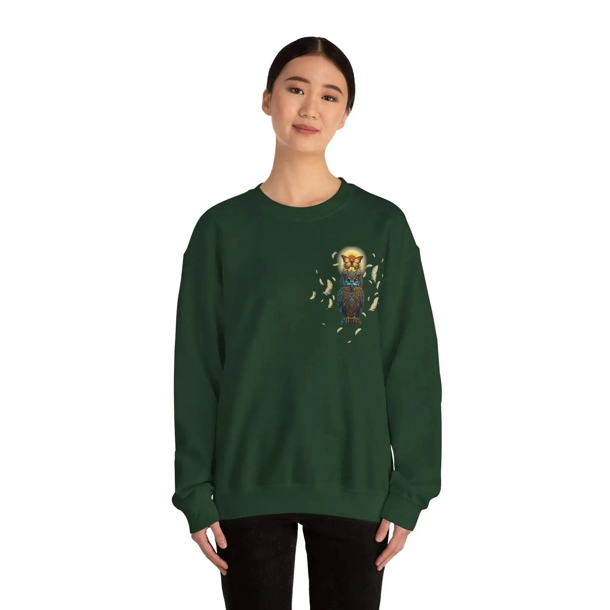 Luxury Owl Butterfly Unisex Sweatshirt - Vkamian