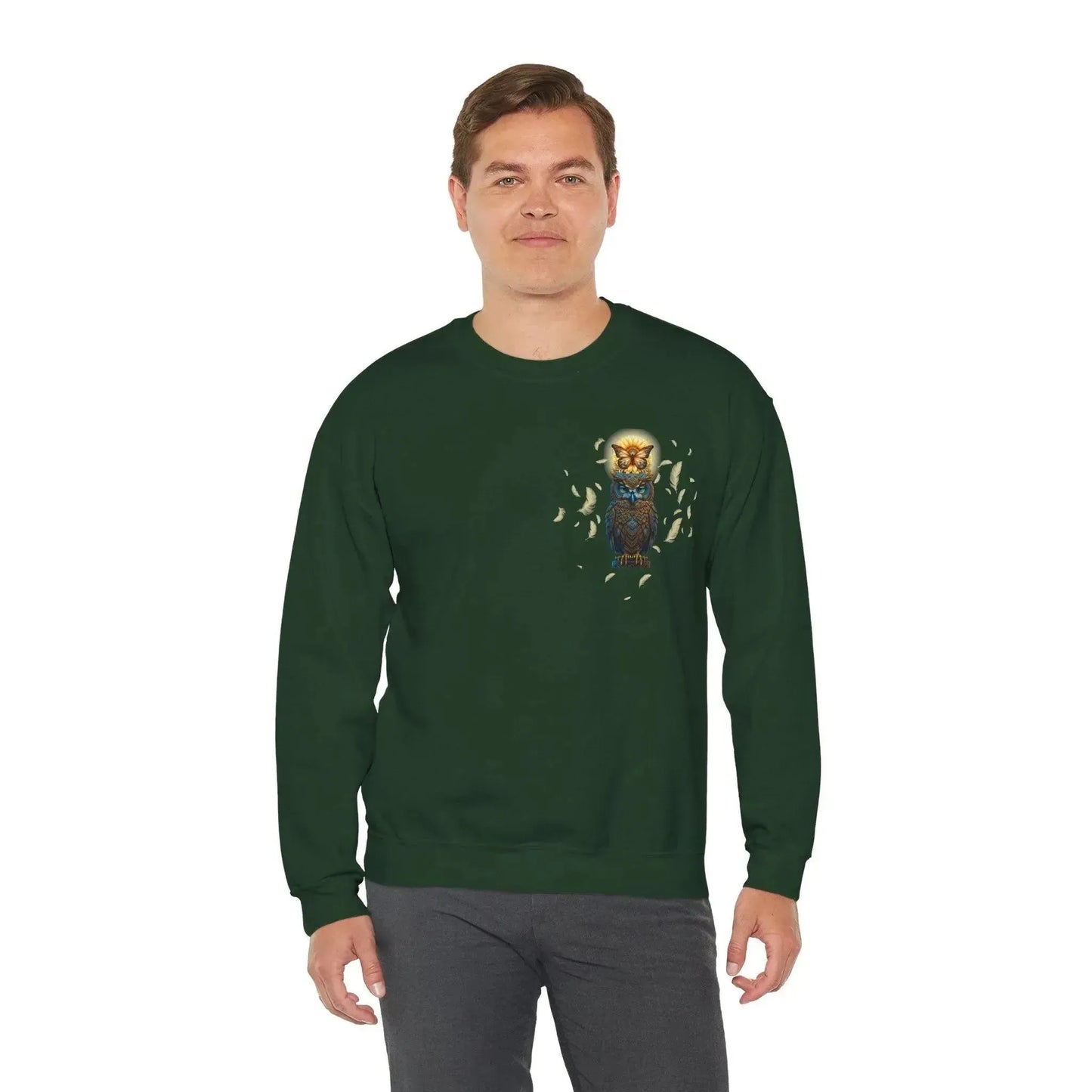 Luxury Owl Butterfly Unisex Sweatshirt - Vkamian