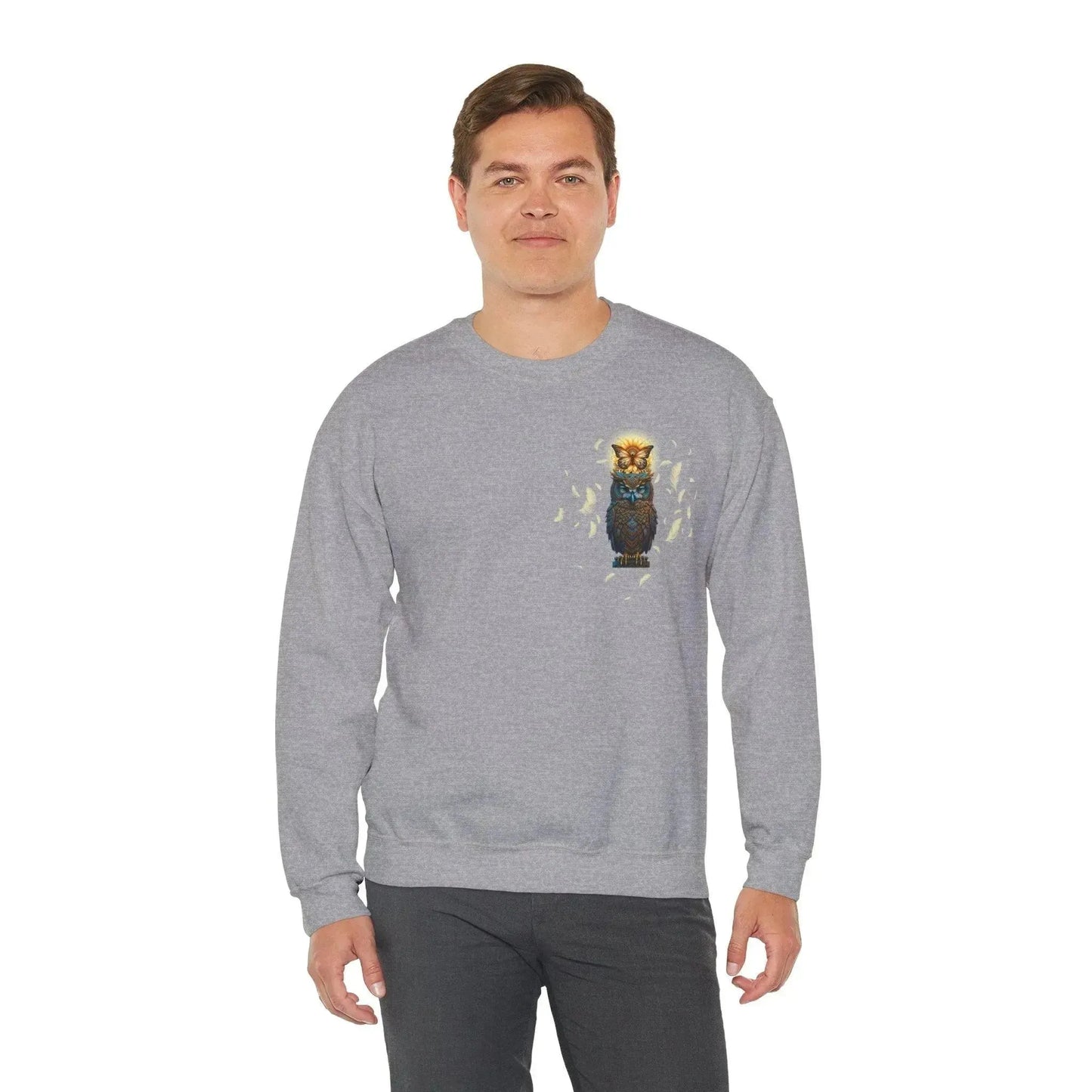 Luxury Owl Butterfly Unisex Sweatshirt - Vkamian