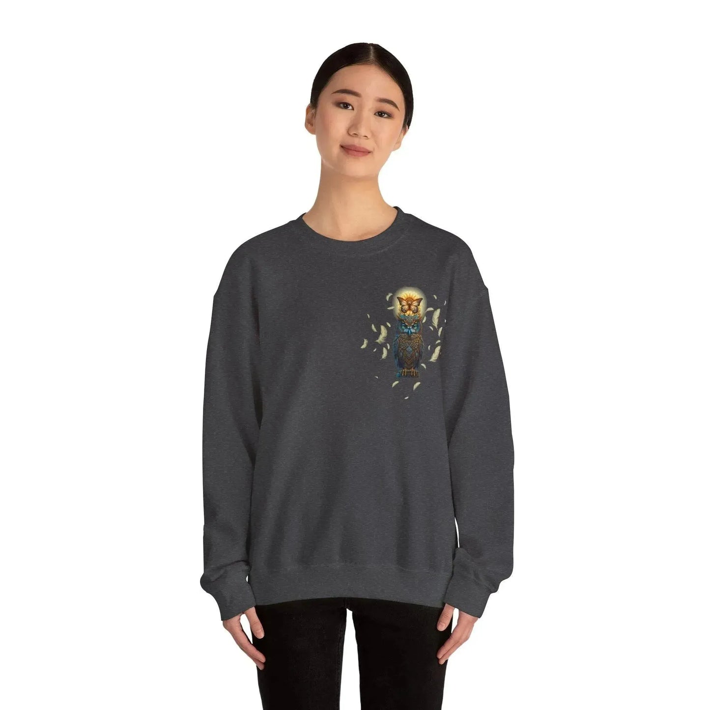 Luxury Owl Butterfly Unisex Sweatshirt - Vkamian