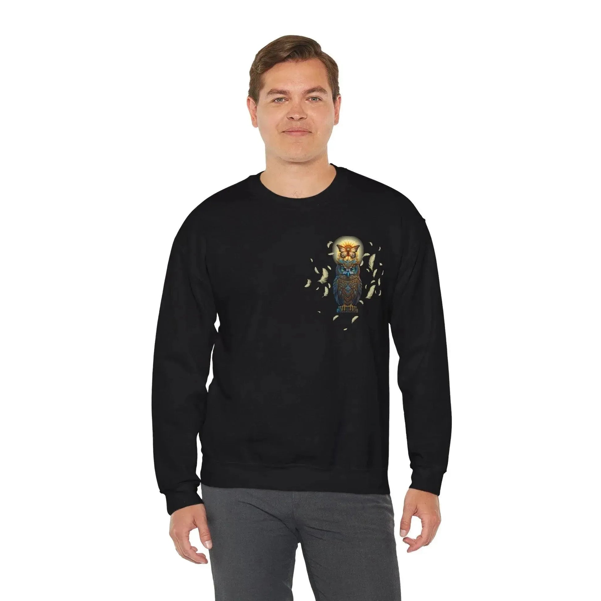 Luxury Owl Butterfly Unisex Sweatshirt - Vkamian