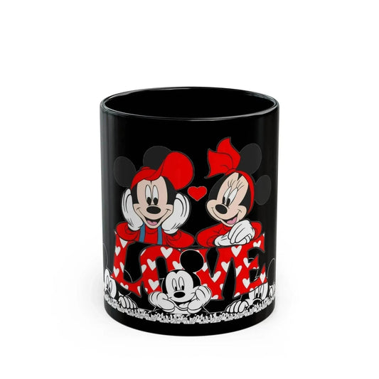 Mickey Minnie Mouse And Heart Ceramic Mug - Vkamian