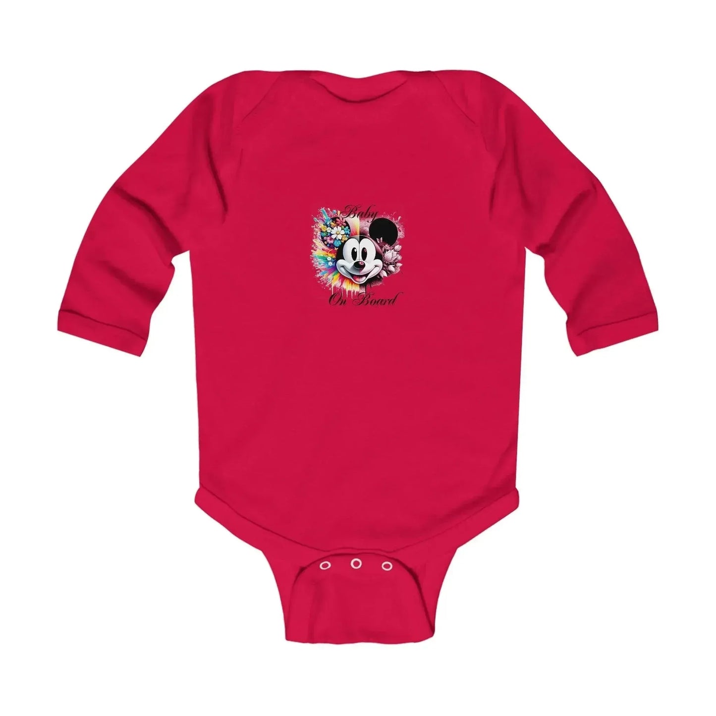 Mickey Mouse Infant Long Sleeve Bodysuit - Vkamian