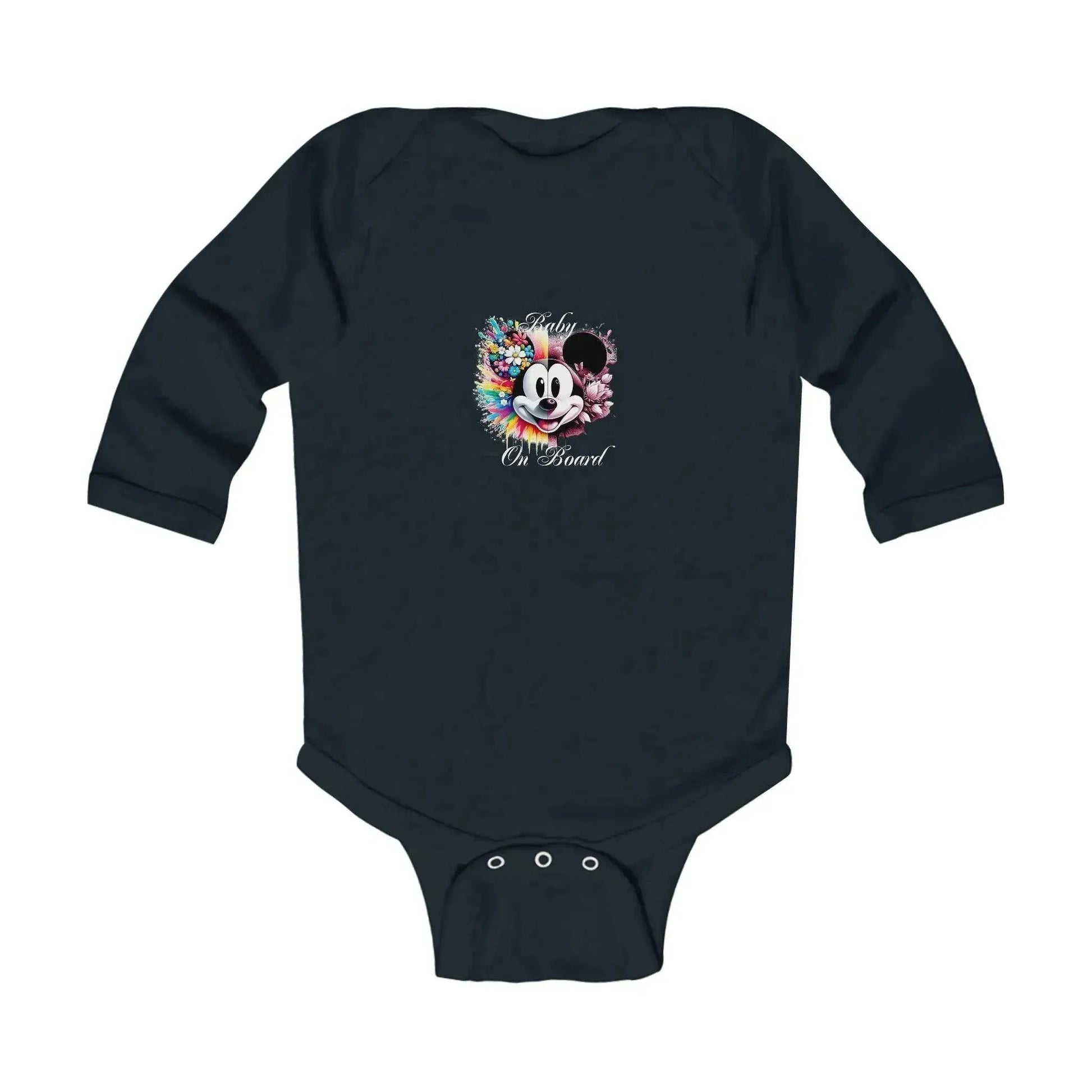 Mickey Mouse Infant Long Sleeve Bodysuit - Vkamian