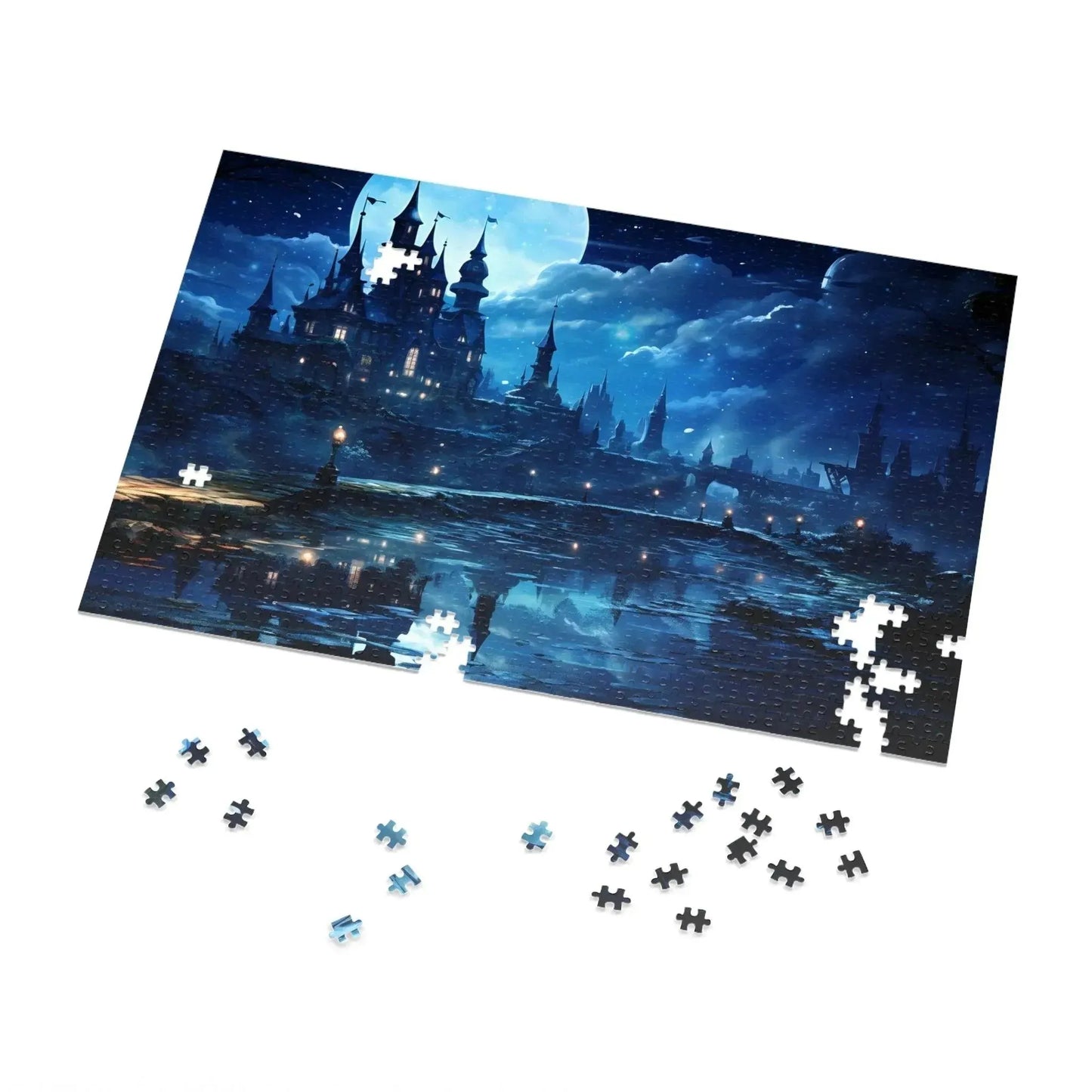 Minimal Magical Castle Land Puzzle Box 1000 Piece - Vkamian