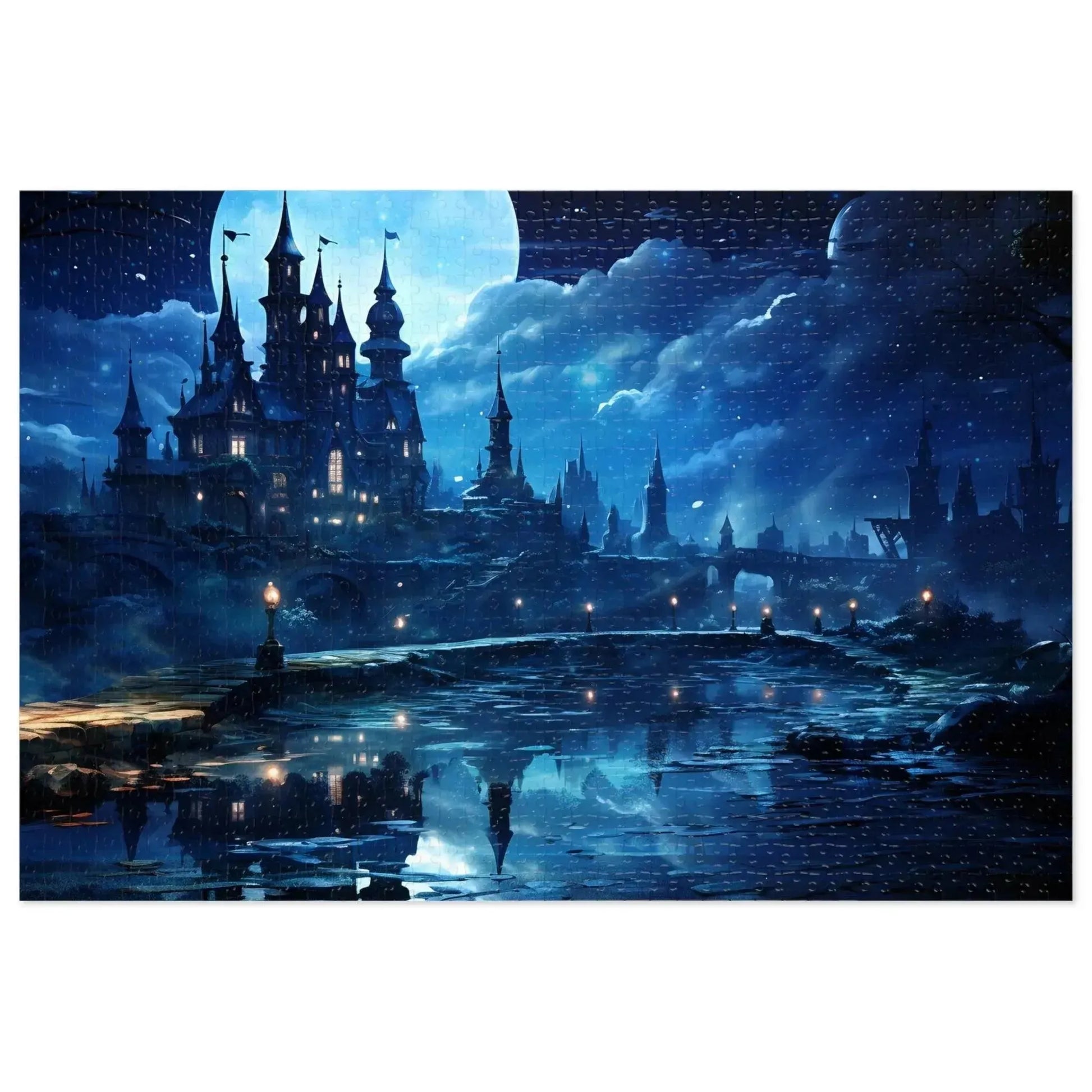 Minimal Magical Castle Land Puzzle Box 1000 Piece - Vkamian