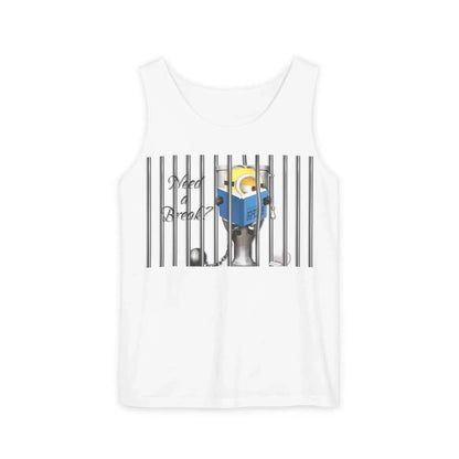 Minion In The Jail Unisex Garment-Dyed Tank Top - Vkamian