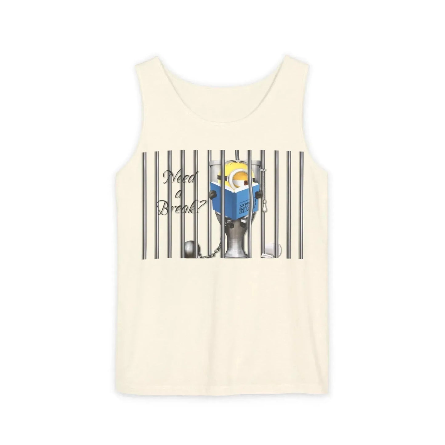 Minion In The Jail Unisex Garment-Dyed Tank Top - Vkamian