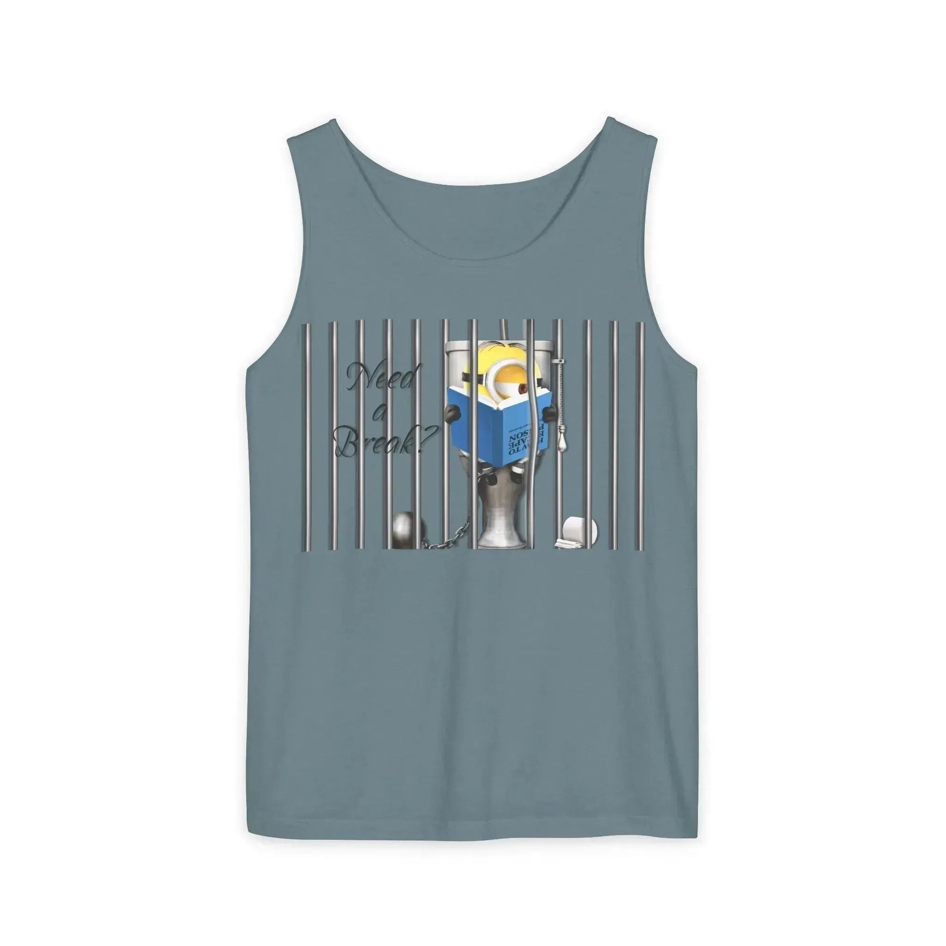 Minion In The Jail Unisex Garment-Dyed Tank Top - Vkamian