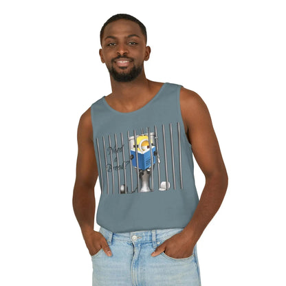 Minion In The Jail Unisex Garment-Dyed Tank Top - Vkamian