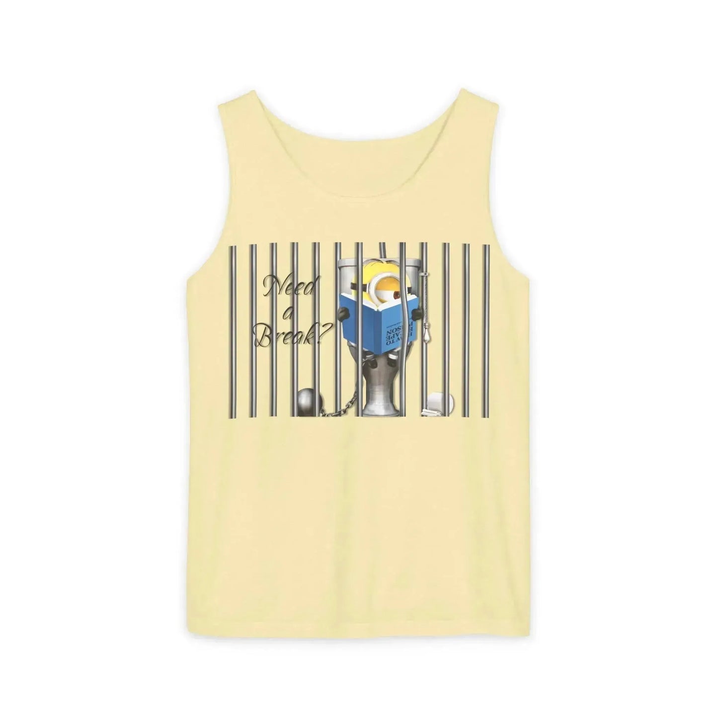 Minion In The Jail Unisex Garment-Dyed Tank Top - Vkamian