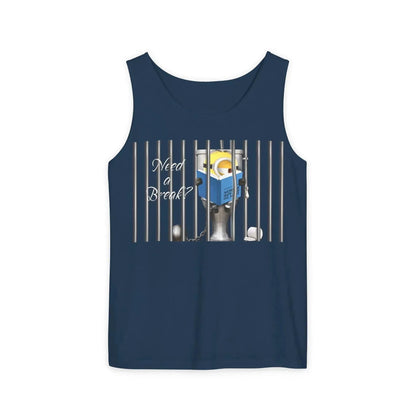 Minion In The Jail Unisex Garment-Dyed Tank Top - Vkamian