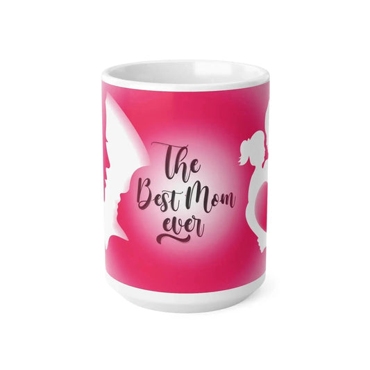 Mother’s Love Quote And Heart Ceramic Mug - Vkamian