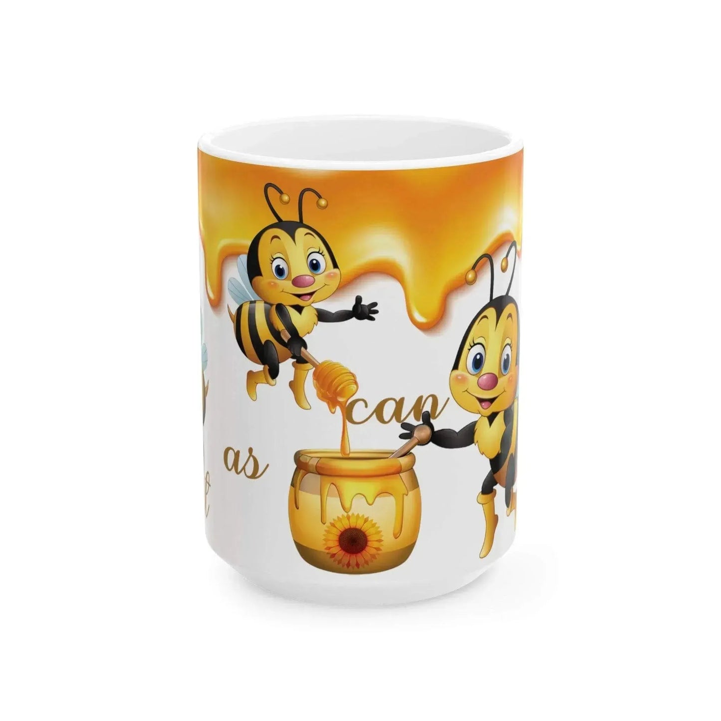 Natural World Honey Bee Ceramic Mug, (11oz, 15oz) - Vkamian