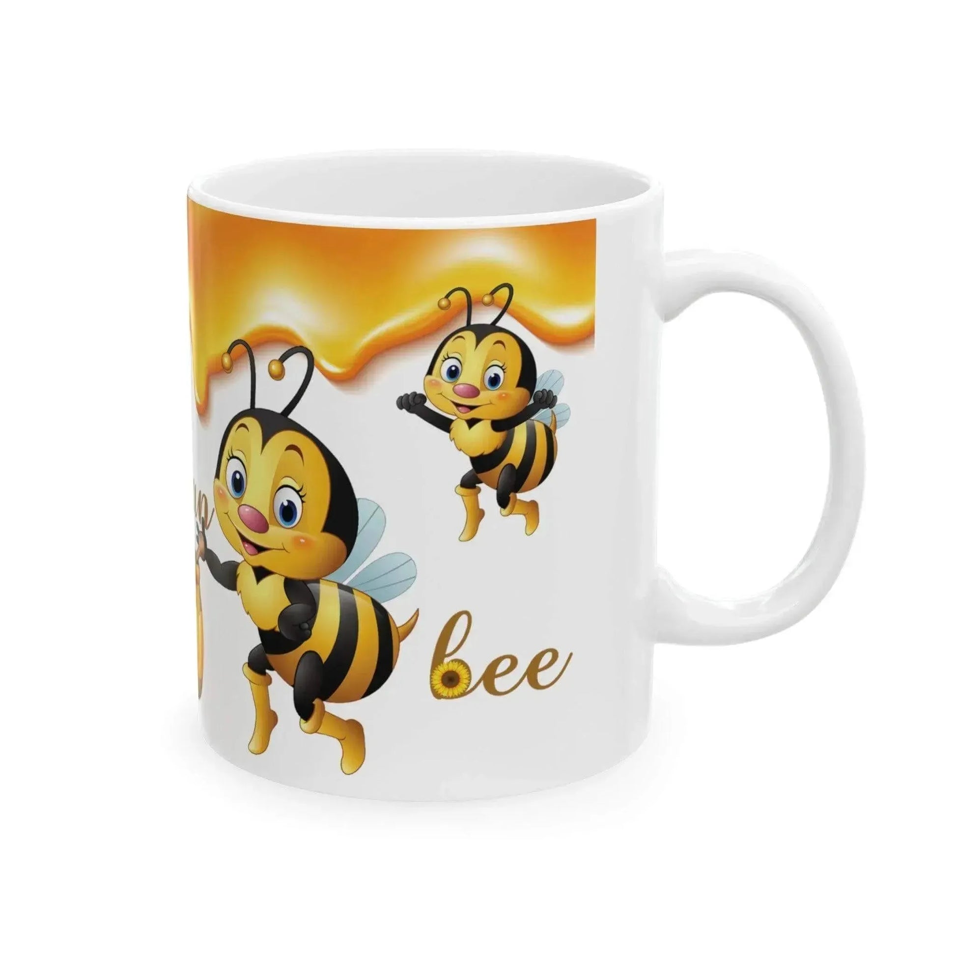 Natural World Honey Bee Ceramic Mug, (11oz, 15oz) - Vkamian