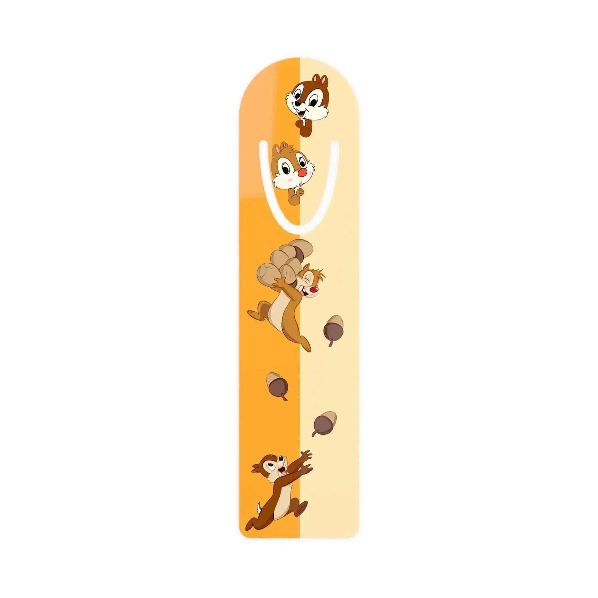 Orange Chip and Dale Aluminum Bookmark - Vkamian