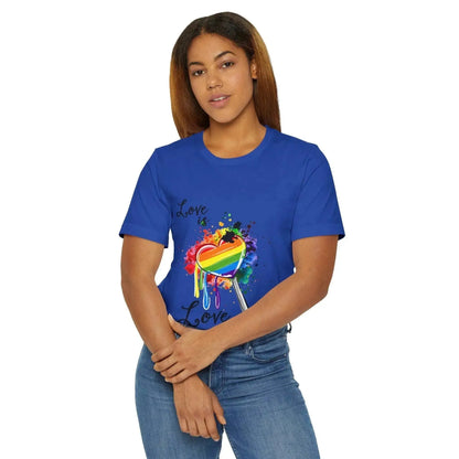 Pride Is Love Unisex Jersey T-Shirt For LGBT - Vkamian