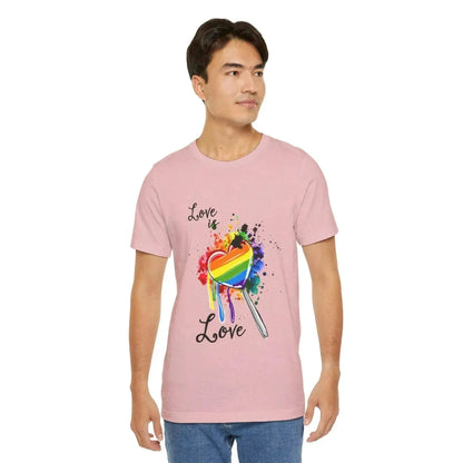 Pride Is Love Unisex Jersey T-Shirt For LGBT - Vkamian