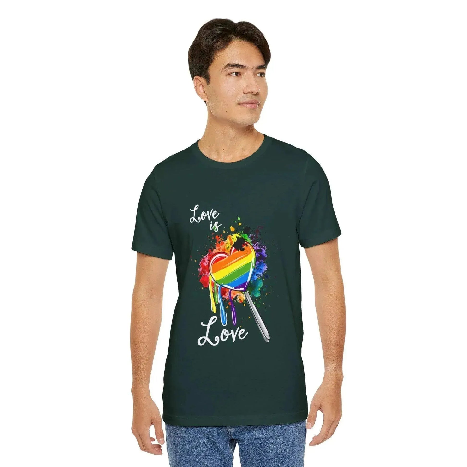 Pride Is Love Unisex Jersey T-Shirt For LGBT - Vkamian