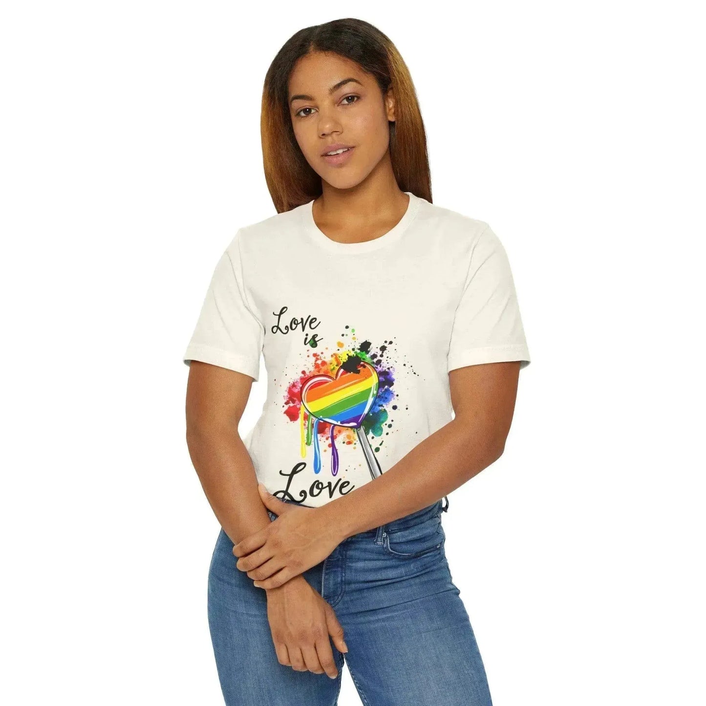 Pride Is Love Unisex Jersey T-Shirt For LGBT - Vkamian