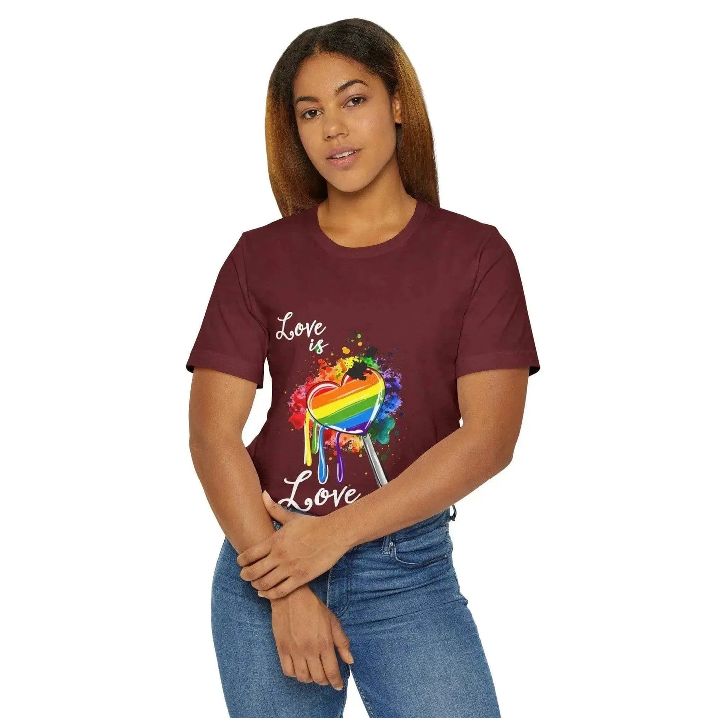 Pride Is Love Unisex Jersey T-Shirt For LGBT - Vkamian