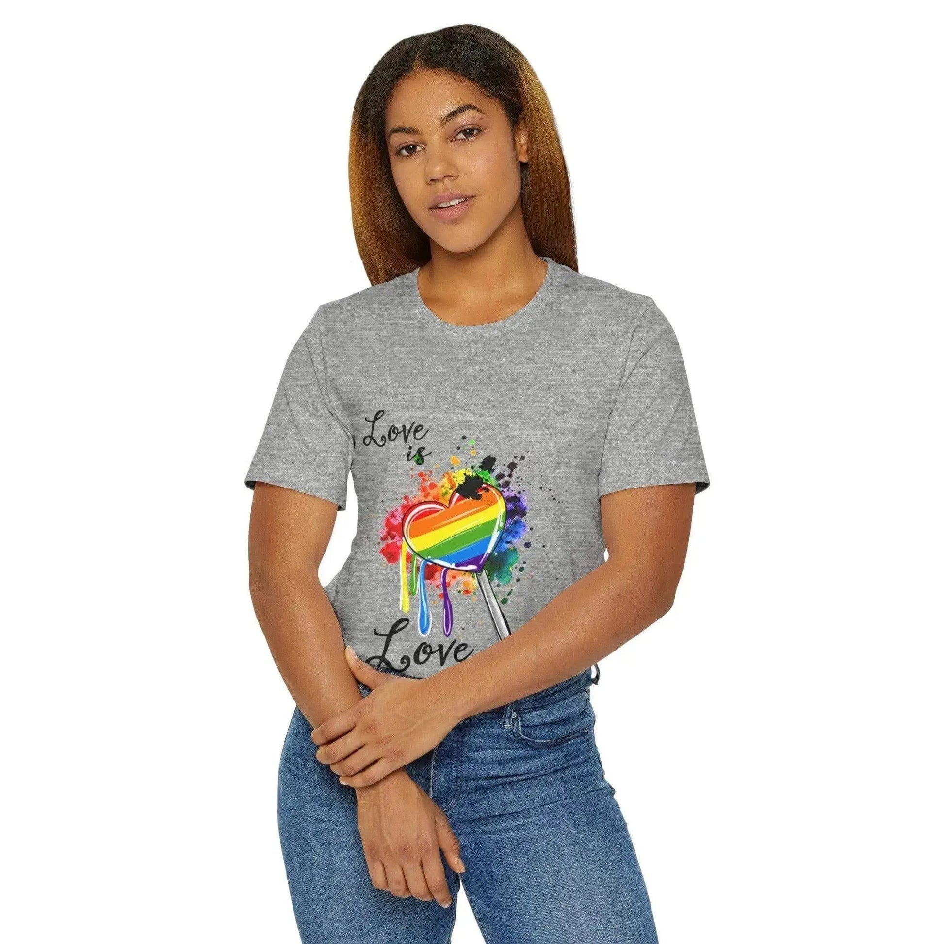 Pride Is Love Unisex Jersey T-Shirt For LGBT - Vkamian