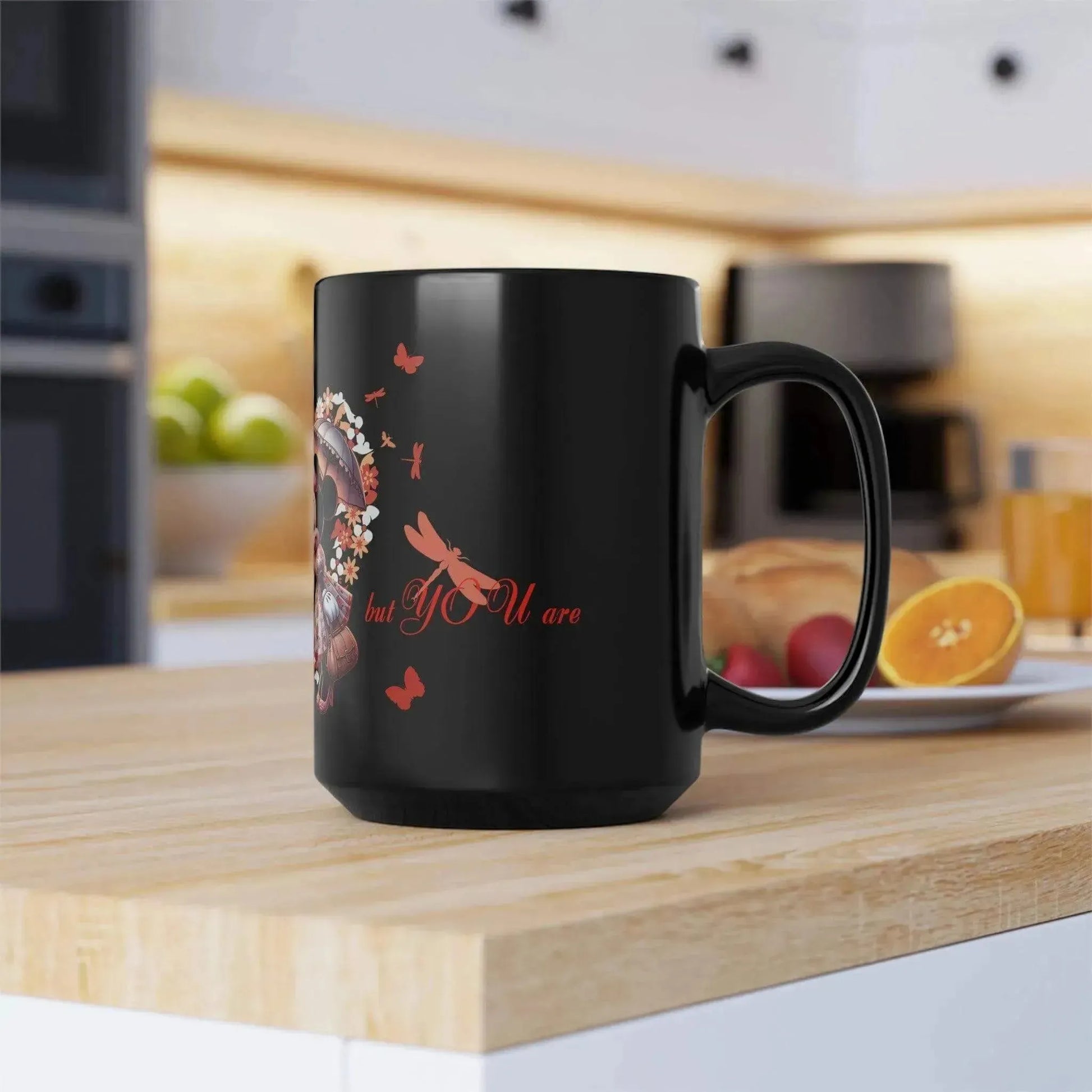 Proposal Heart Touching Mickey Minnie Black Mug - Vkamian