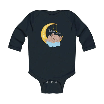 Sleeping Bear Infant Long Sleeve Bodysuit - Vkamian