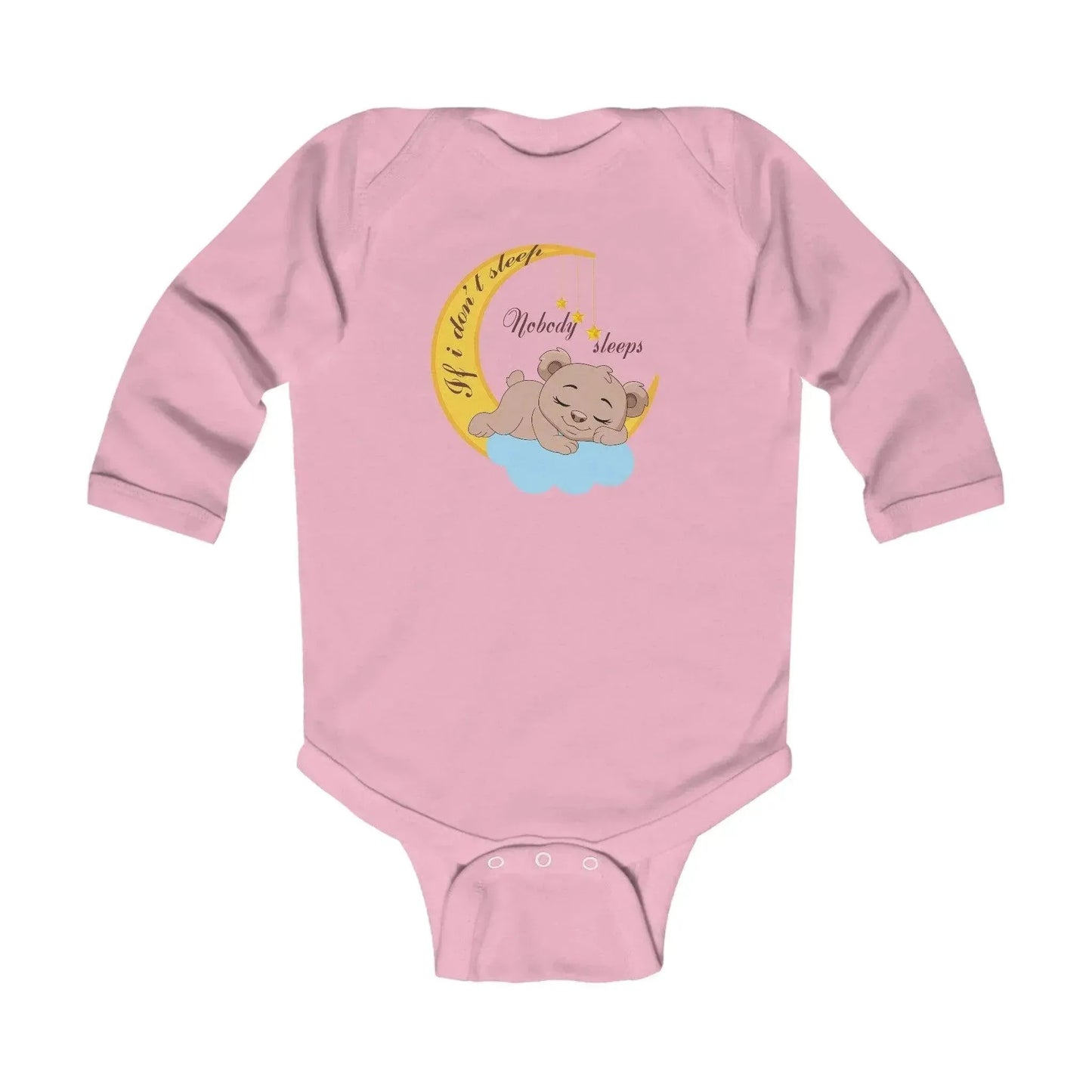 Sleeping Bear Infant Long Sleeve Bodysuit - Vkamian