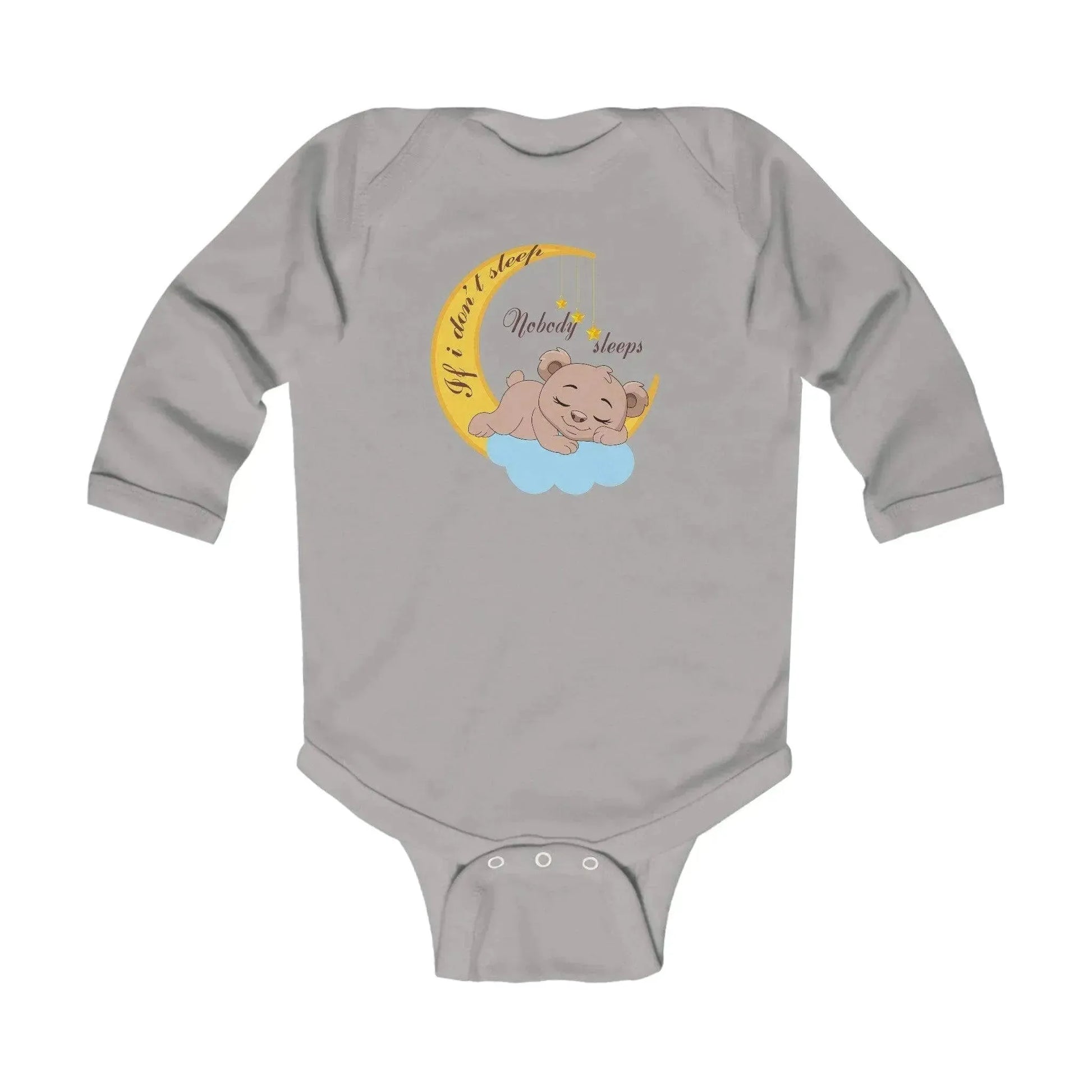 Sleeping Bear Infant Long Sleeve Bodysuit - Vkamian