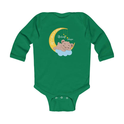 Sleeping Bear Infant Long Sleeve Bodysuit - Vkamian