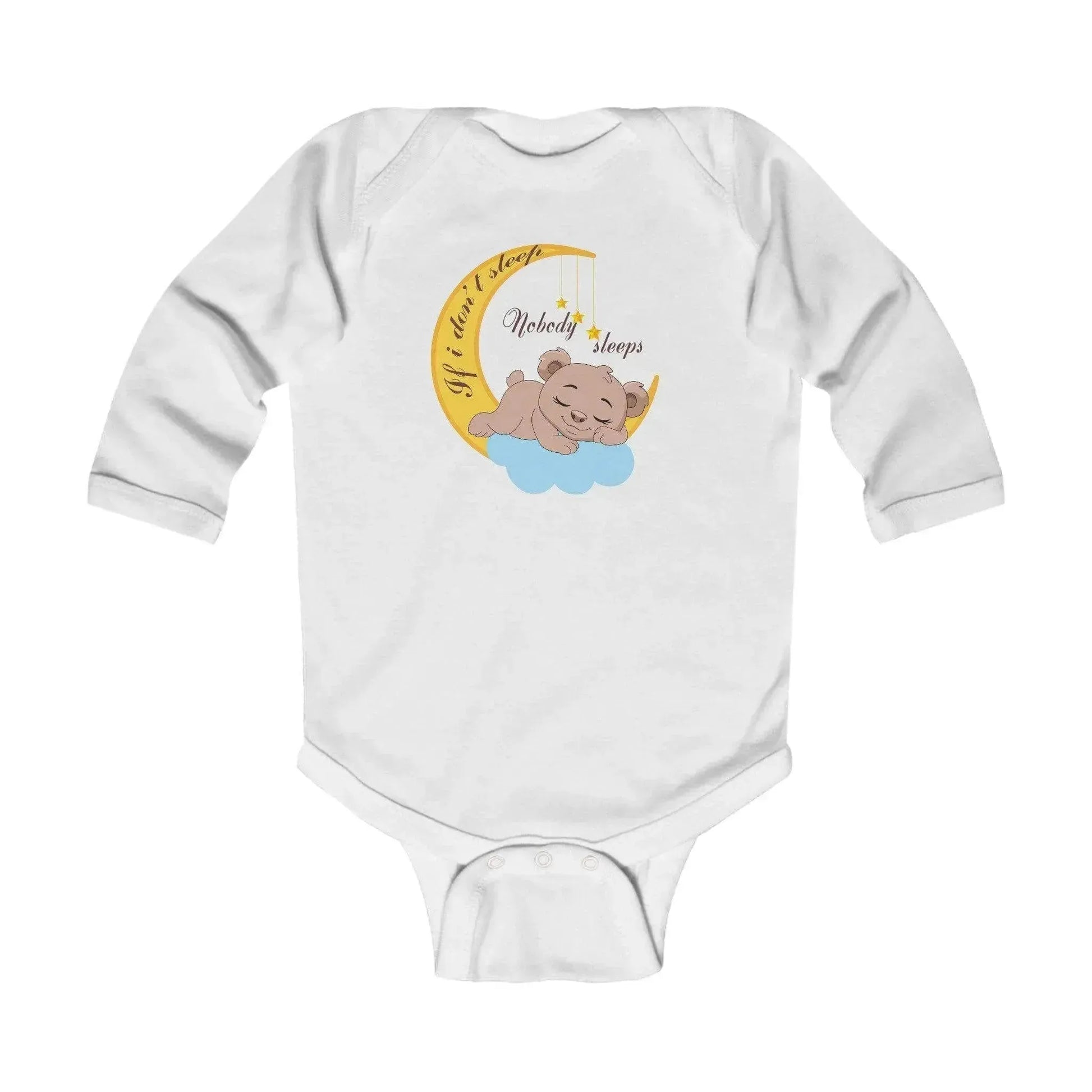 Sleeping Bear Infant Long Sleeve Bodysuit - Vkamian