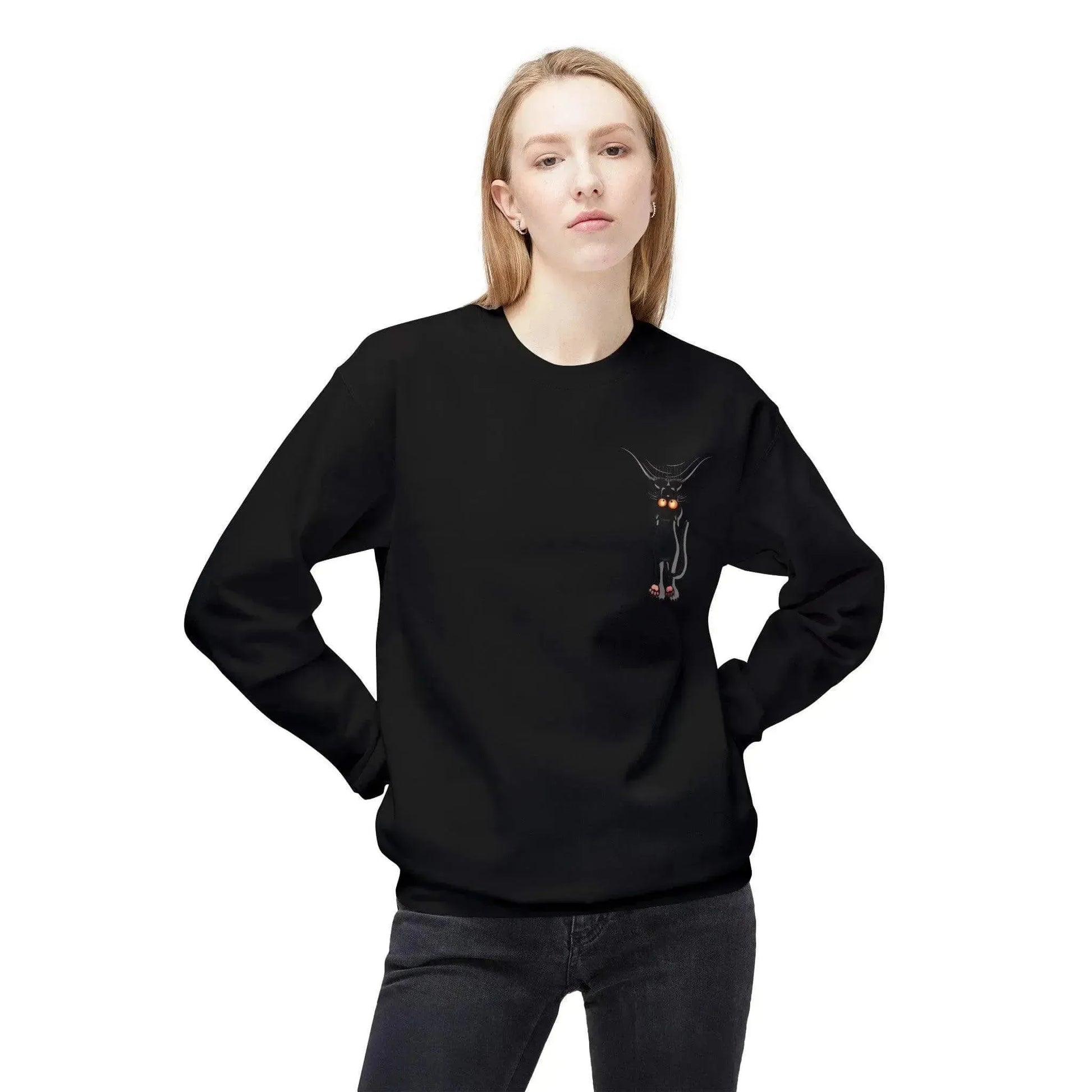 Sneaky Cats Unisex Midweight Softstyle Crewneck Sweatshirt - Vkamian