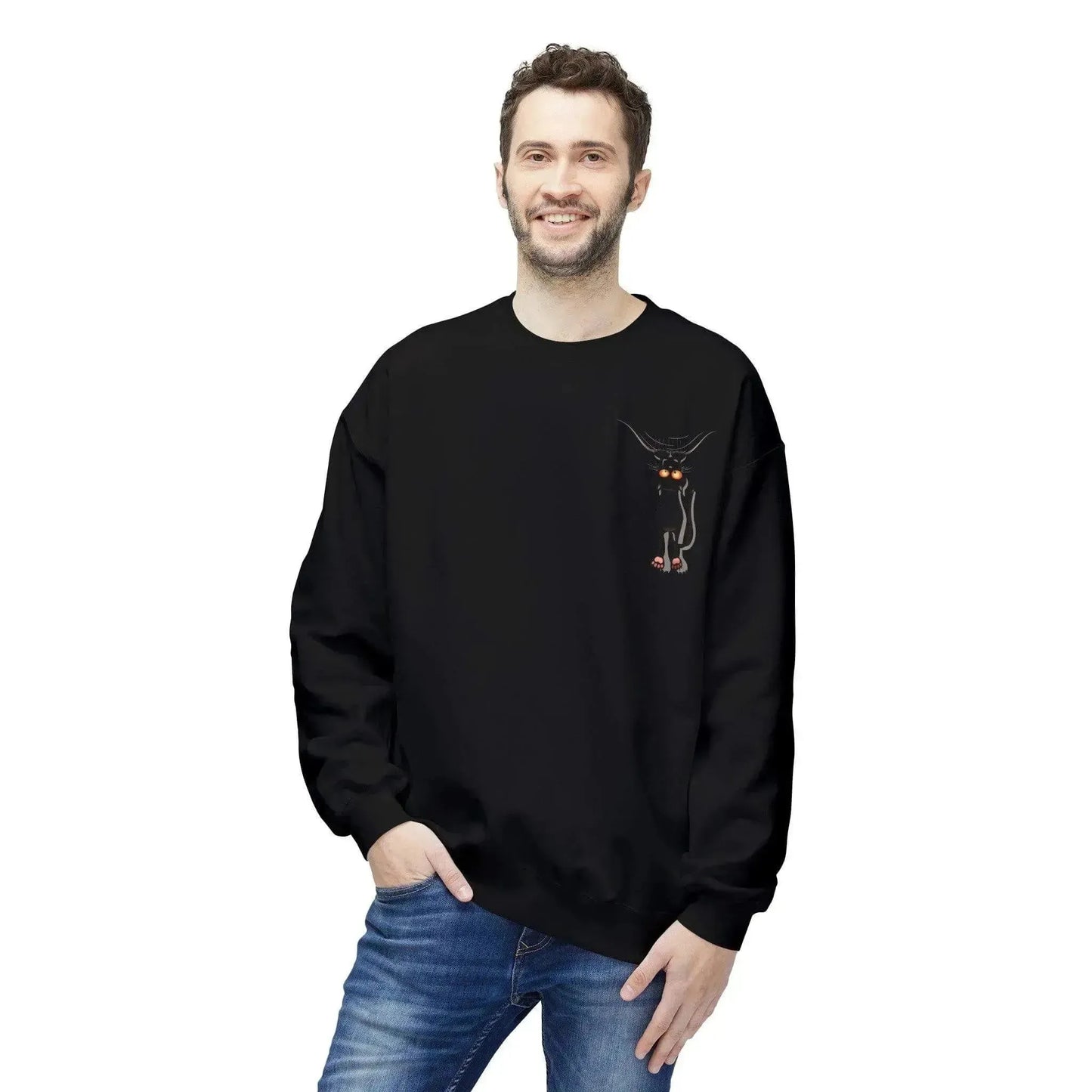 Sneaky Cats Unisex Midweight Softstyle Crewneck Sweatshirt - Vkamian