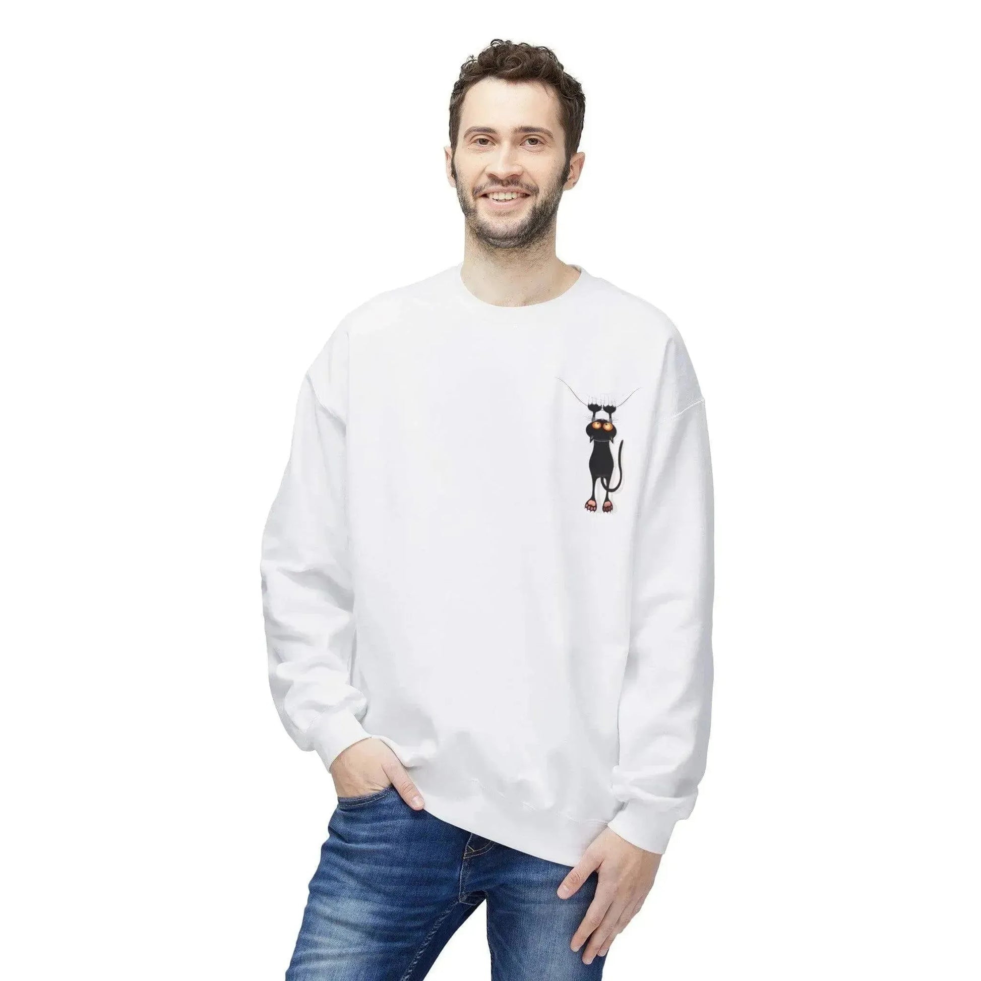 Sneaky Cats Unisex Midweight Softstyle Crewneck Sweatshirt - Vkamian