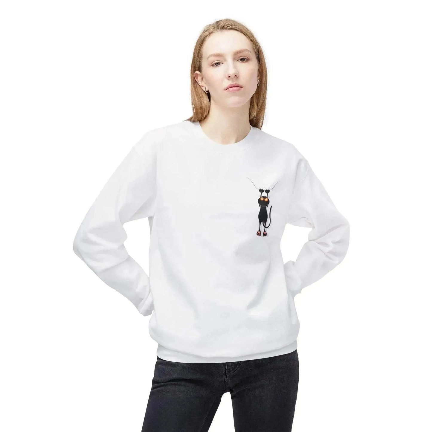 Sneaky Cats Unisex Midweight Softstyle Crewneck Sweatshirt - Vkamian