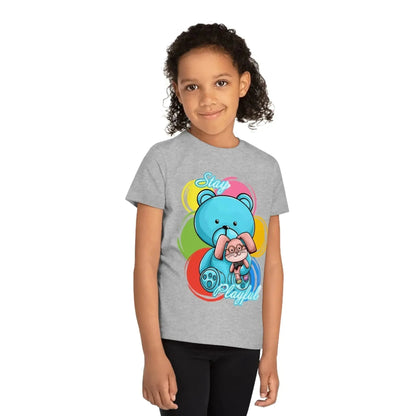 Stay Playful Bear And Bunny Kids' Creator T-Shirt - Vkamian