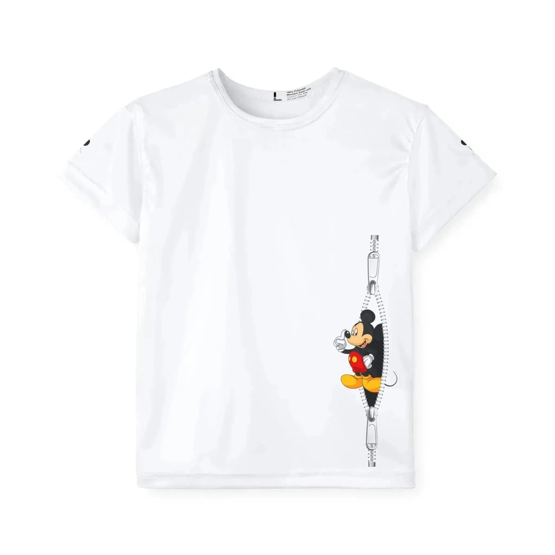 Sweet Mickey Mouse Zipper Kids T-Shirt - Vkamian