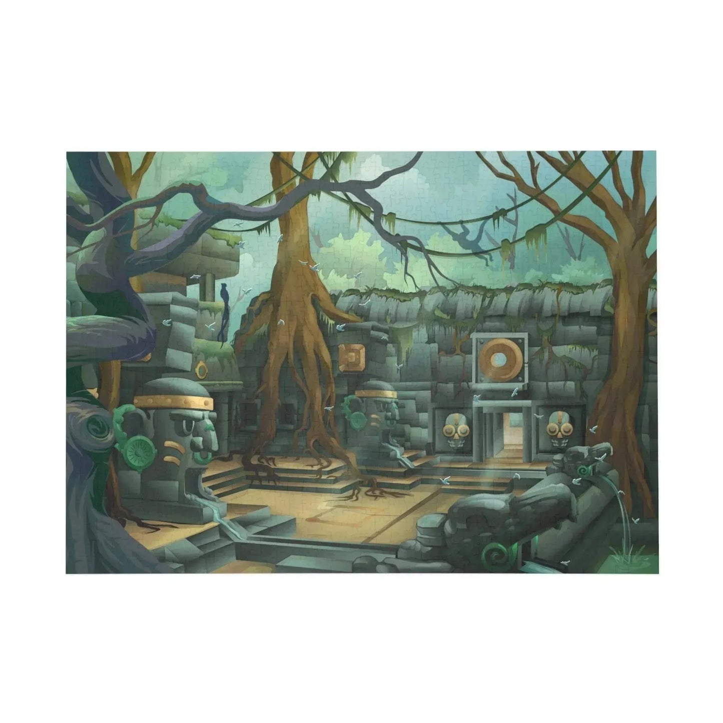 The Jungle Temple Puzzle Box 1000 Pieces - Vkamian