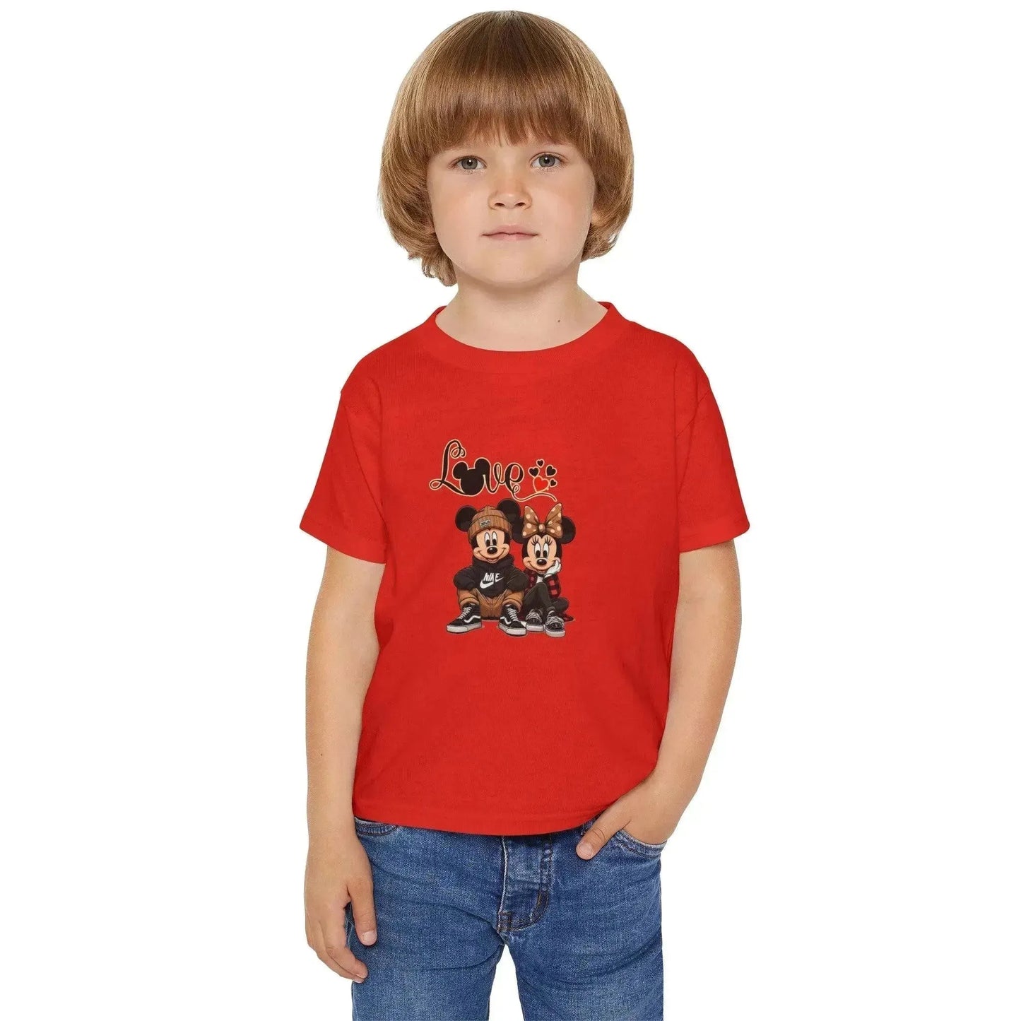 Trendy Disney Friends Love Printed Toddler T-Shirt - Vkamian