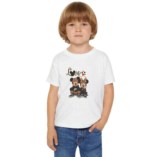 Trendy Disney Friends Love Printed Toddler T-Shirt - Vkamian