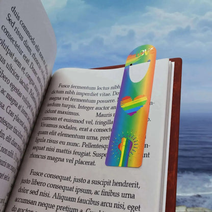 Unique Colorful Power Love Aluminum Bookmark - Vkamian