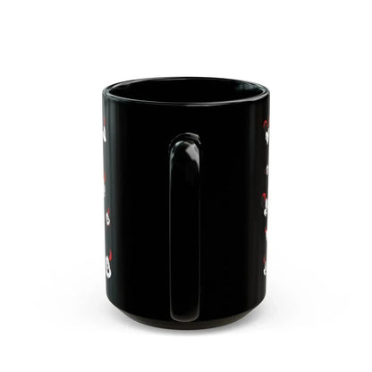 Unique Funny Mickey Head Black Ceramic Mug - Vkamian