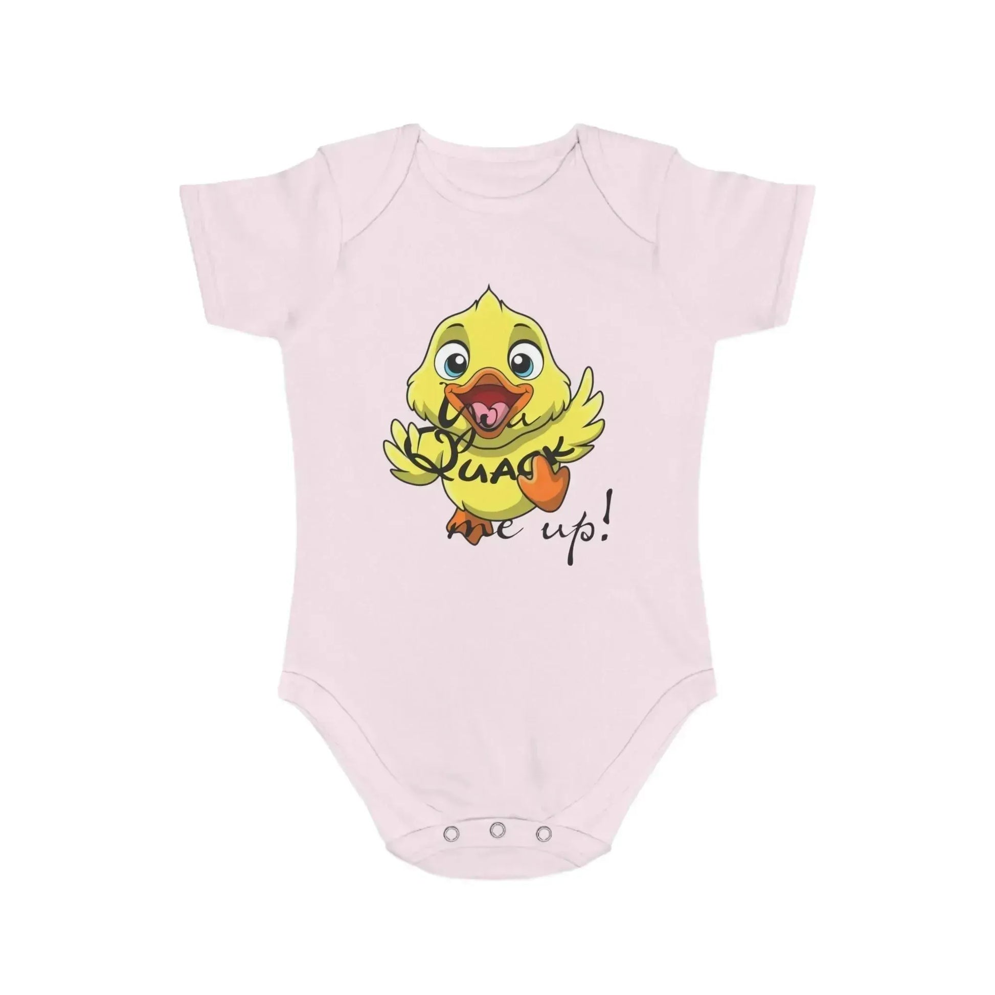 You Quack Me Up Short Sleeve Baby Bodysuit - Vkamian