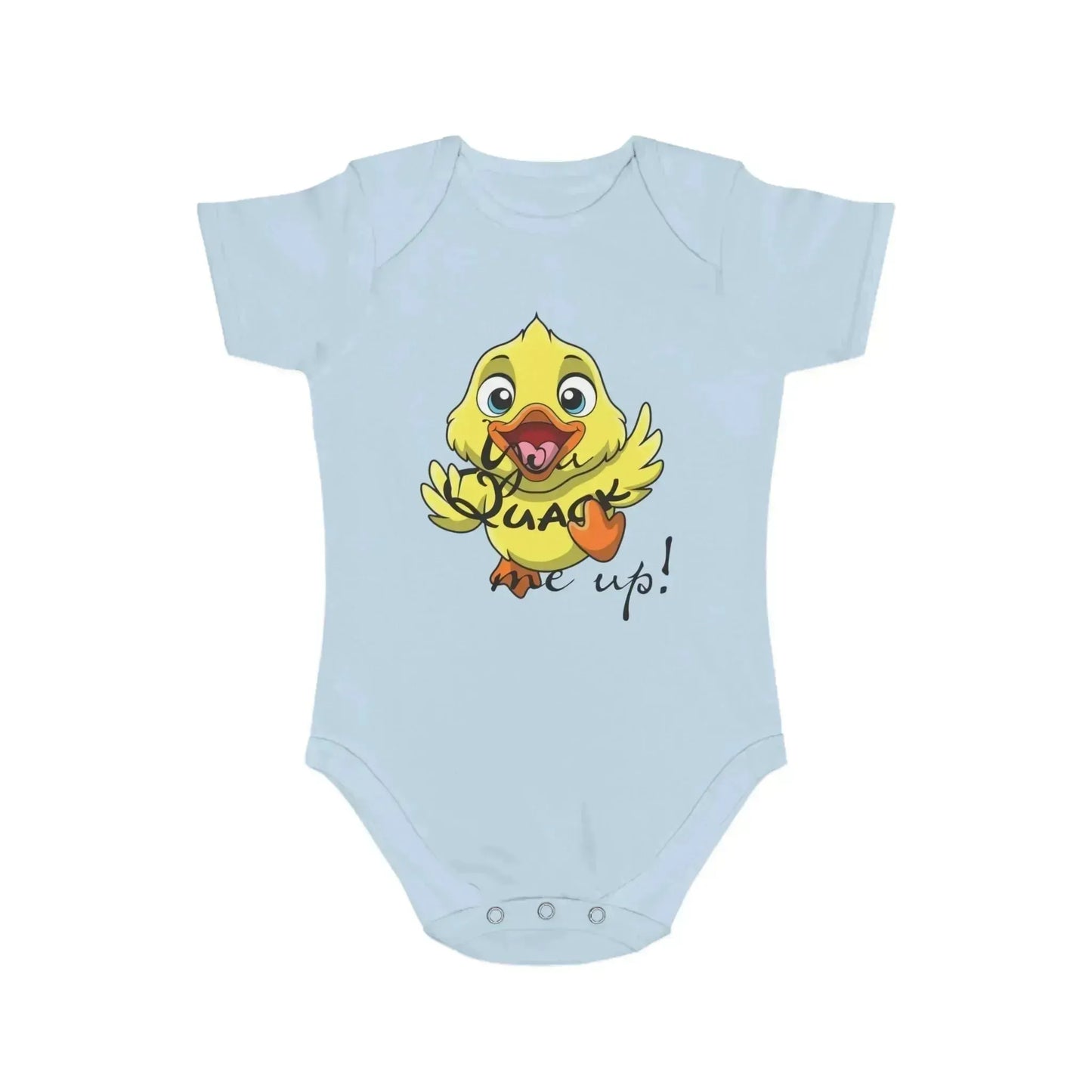 You Quack Me Up Short Sleeve Baby Bodysuit - Vkamian