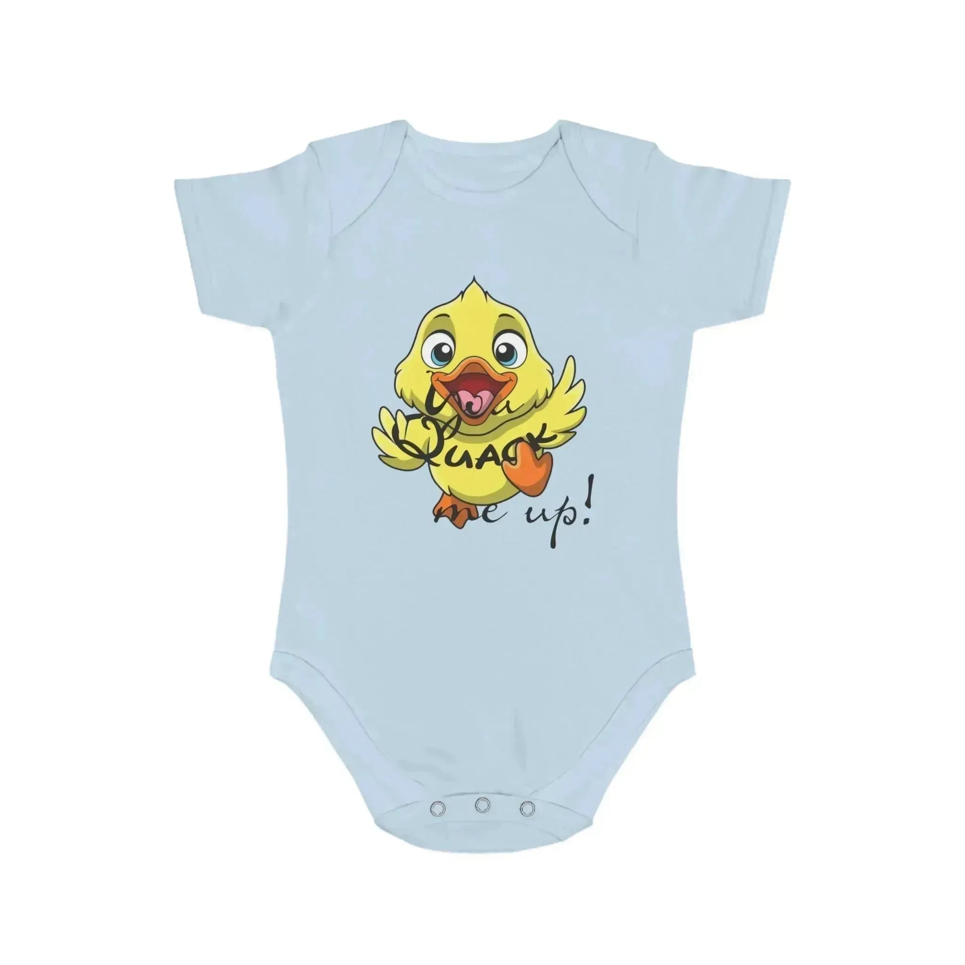 You Quack Me Up Short Sleeve Baby Bodysuit - Vkamian