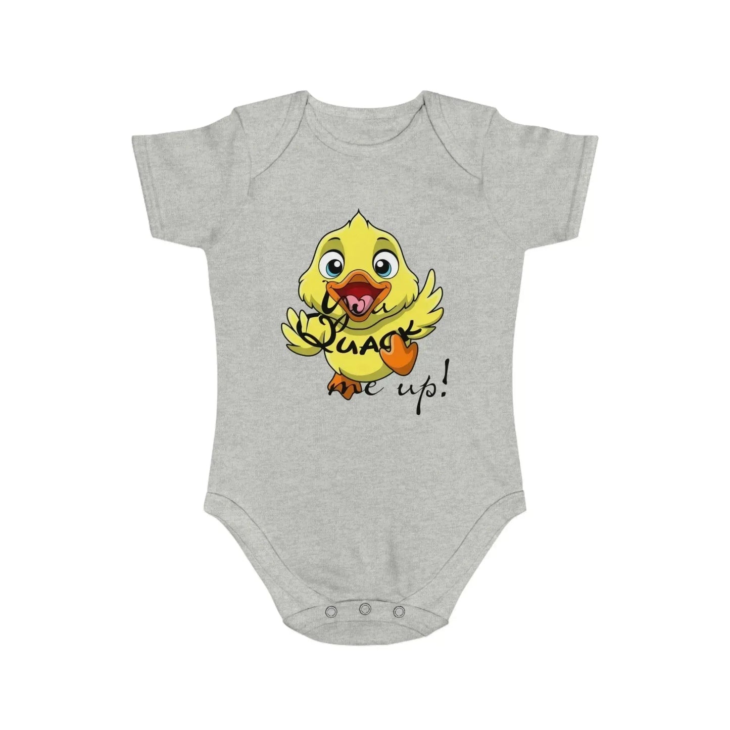 You Quack Me Up Short Sleeve Baby Bodysuit - Vkamian